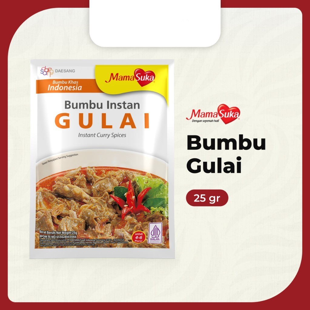 

✨ TOMOTOSTORE ✨ MAMASUKA Bumbu Instan Gulai 25 gr