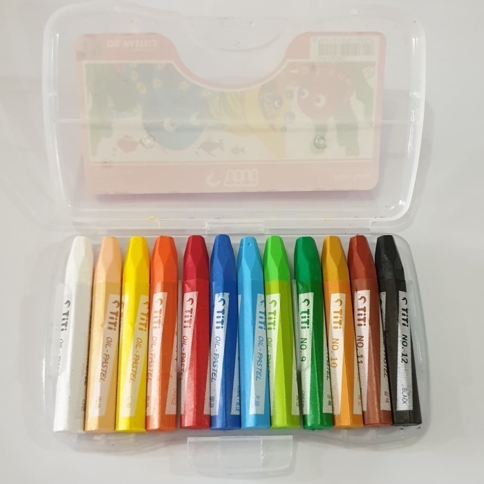 

Crayon Oil Pastel 12 Warna Titi Joyko