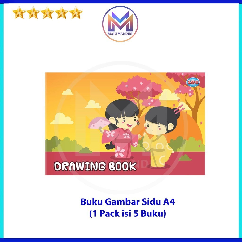 

Buku Gambar Sidu A4 / Drawing Book Per Pack Isi 5 Buku