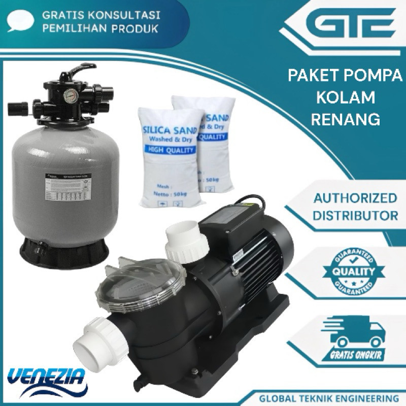 POMPA KOLAM RENANG VENEZIA STP-75 3/4HP POMPA AIR VENEZIA STP75