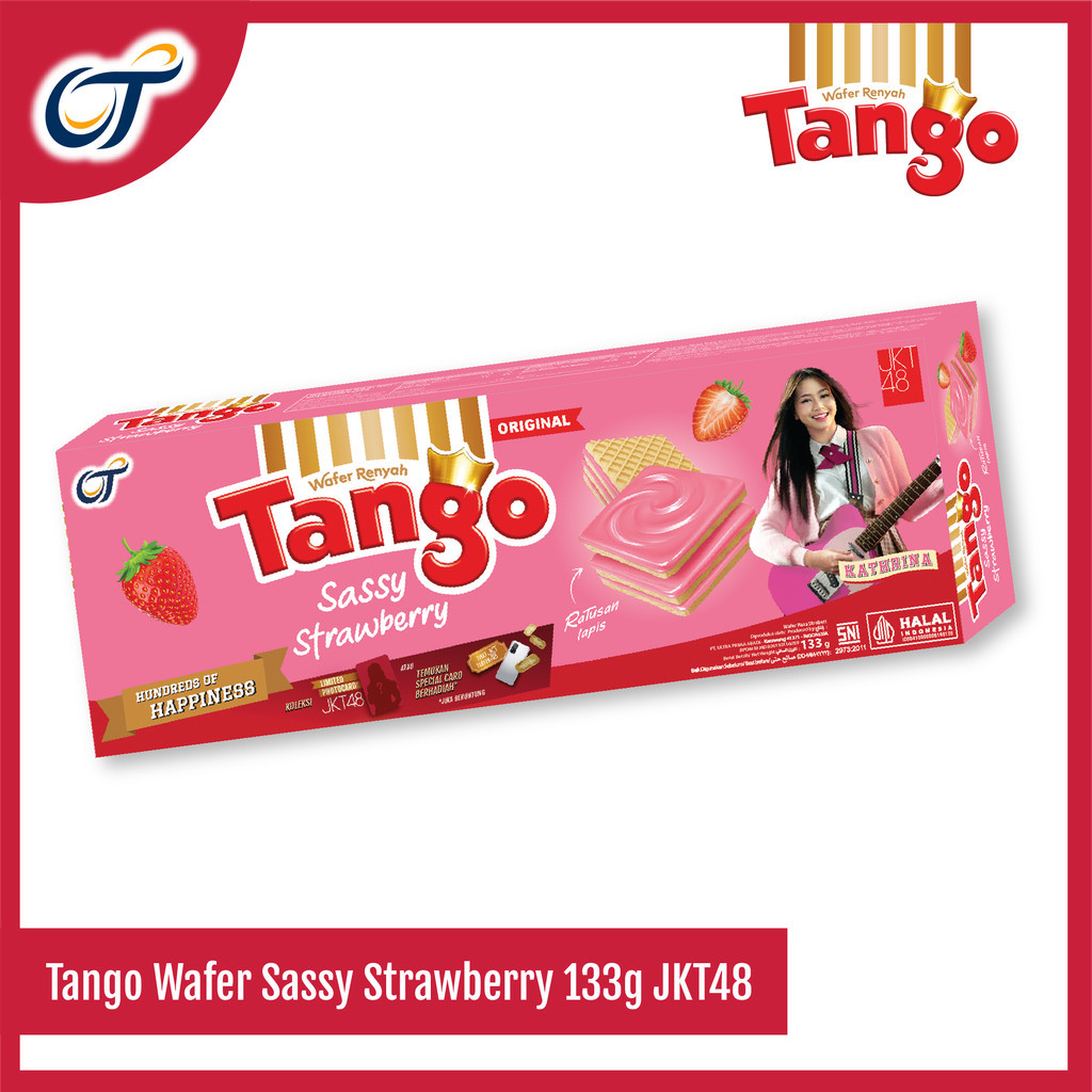 

Tango Wafer Sassy Strawberry 133GR EXCLUSIVE JKT48 - [Isi 1 Pcs]