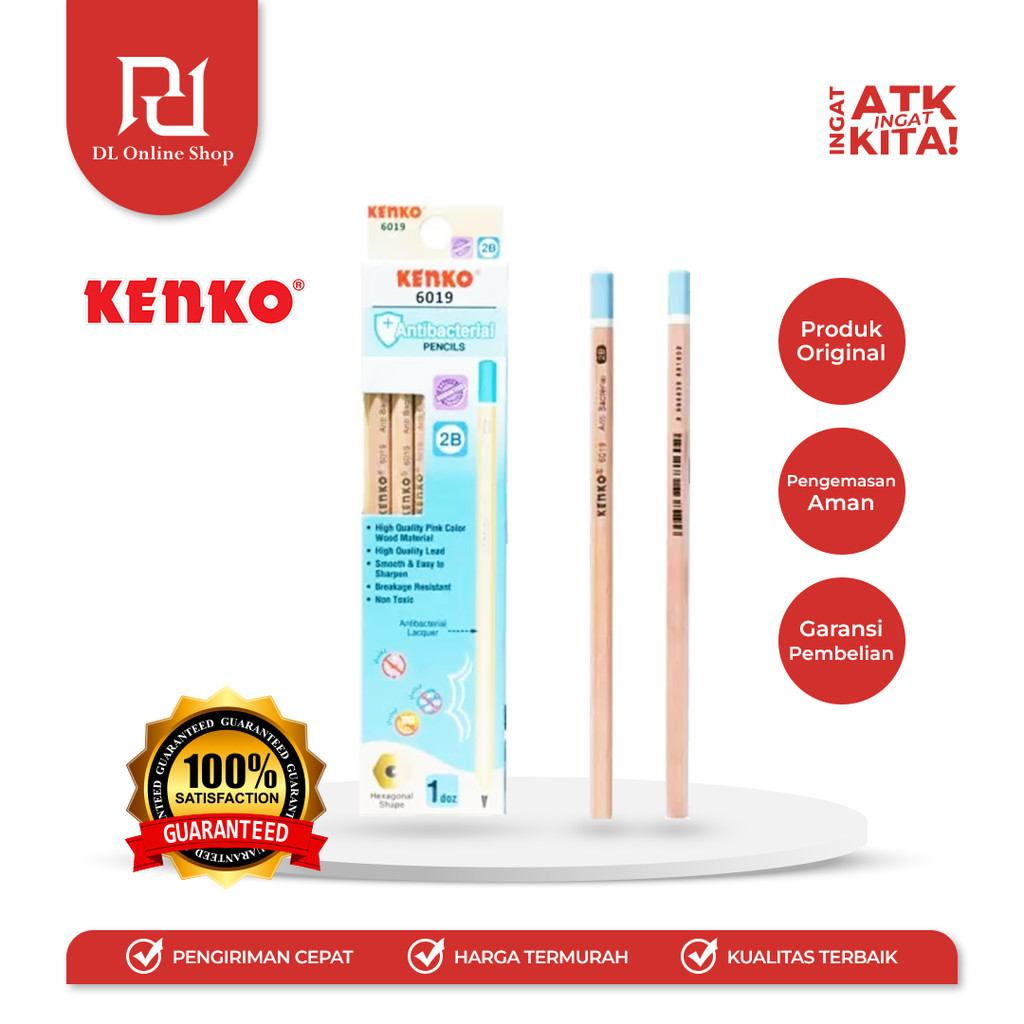 

KENKO PENSIL ANTI BACTERIAL 2B 6019 (1LSN/ 12PCS)