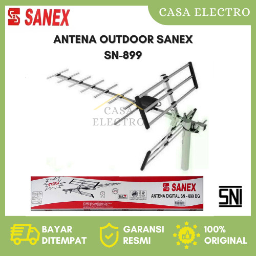 SANEX Antena TV Outdoor Digital Analog SN 899 / Antena TV Digital / Antena TV Analog / Antena Luar /