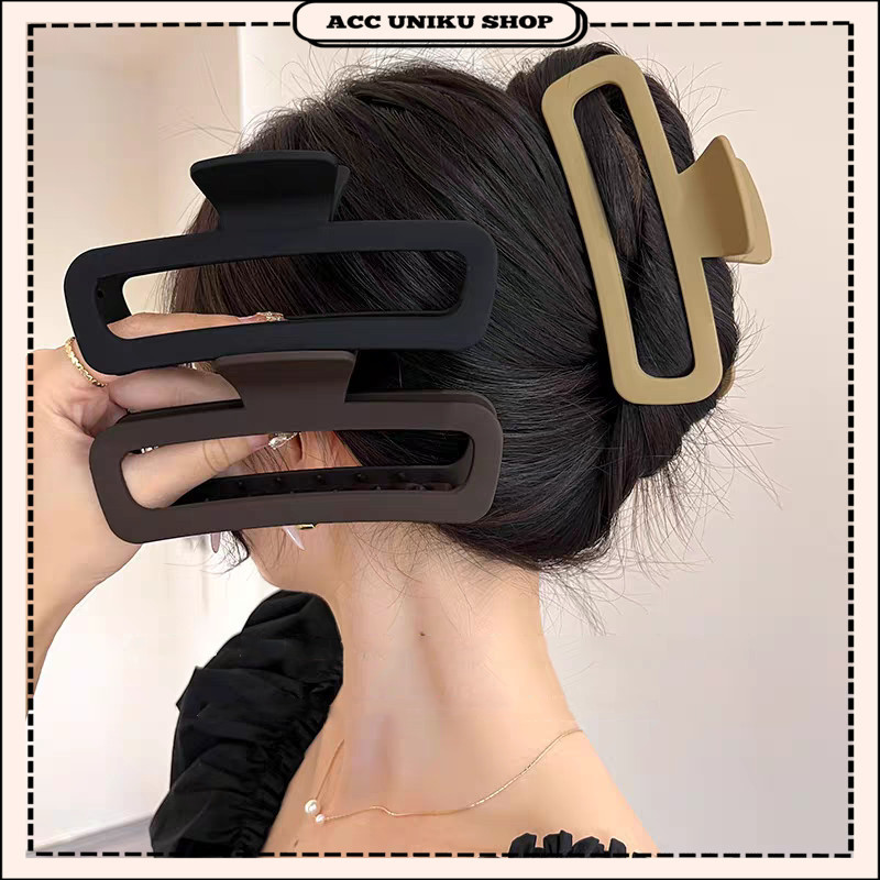 AU - JEPIT RAMBUT 13CM KOTAK PANJANG DOFF / JEDAI SALON MATTE STYLE KOREA ORIGINAL