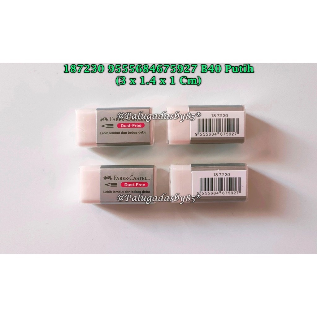 

(1 Biji) Penghapus FABER CASTELLL / FABER-CASTELL Eraser Dust Free 187230 187299