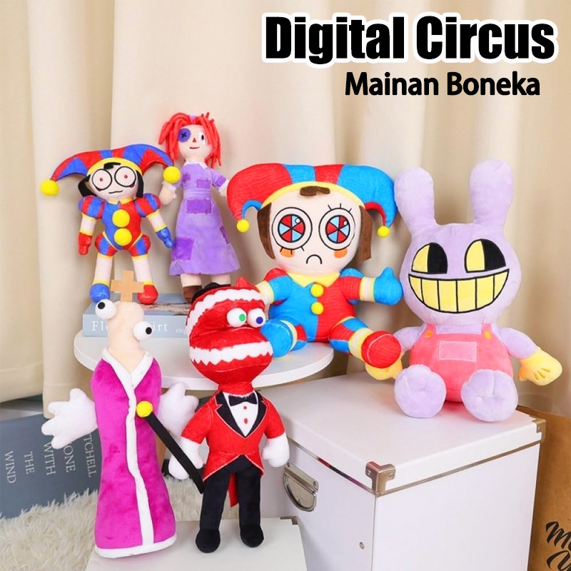 Boneka Pomni Jax Digital Circus Mainan Boneka Pomni DIgital Circus Plush Boneka Dan Mainan Plush Toy