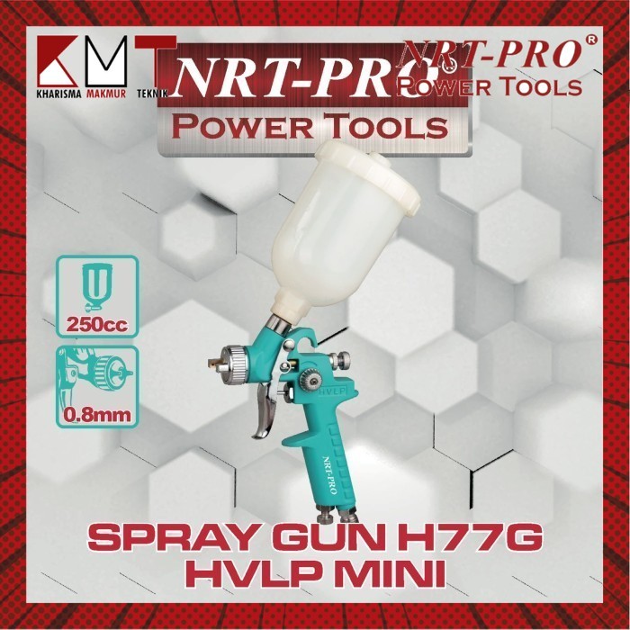 

SPRAY GUN / ALAT SEMPROT CAT HVLP MINI H-77 G TABUNG ATAS NRT-PRO