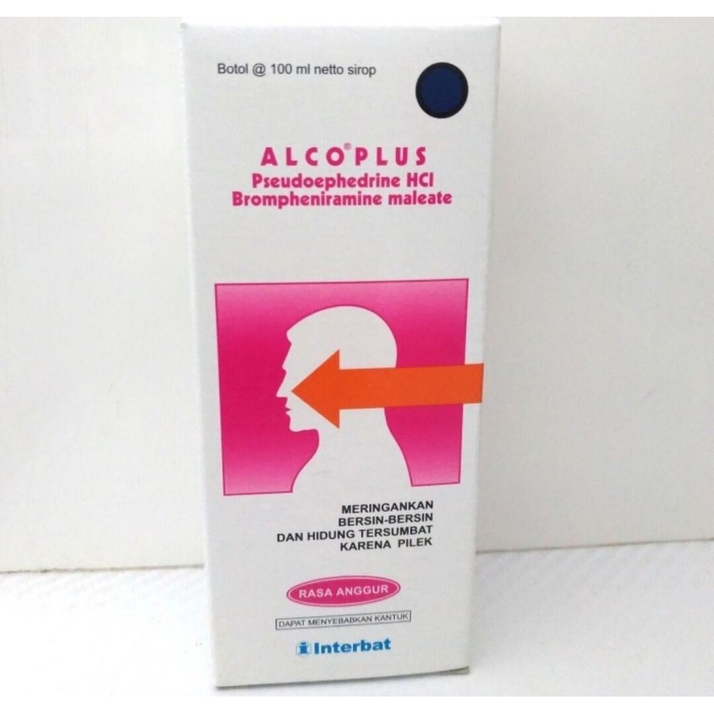 alco plus sirup syrup 100ml obat batuk pilek dewasa