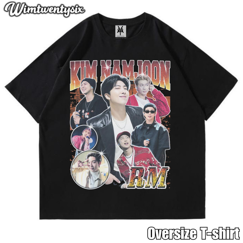 KAOS OVERSIZE | VINTAGE | T-SHIRT OVERSIZE | KAOS KIM NAMJOON KPOP