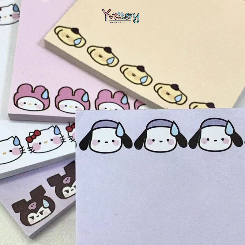 

COD❤️ Sanrio Ekspresi Berkeringat Catatan Tempel Bahan Buku Catatan Pesan Yang Dapat Disobek Memo Pesan