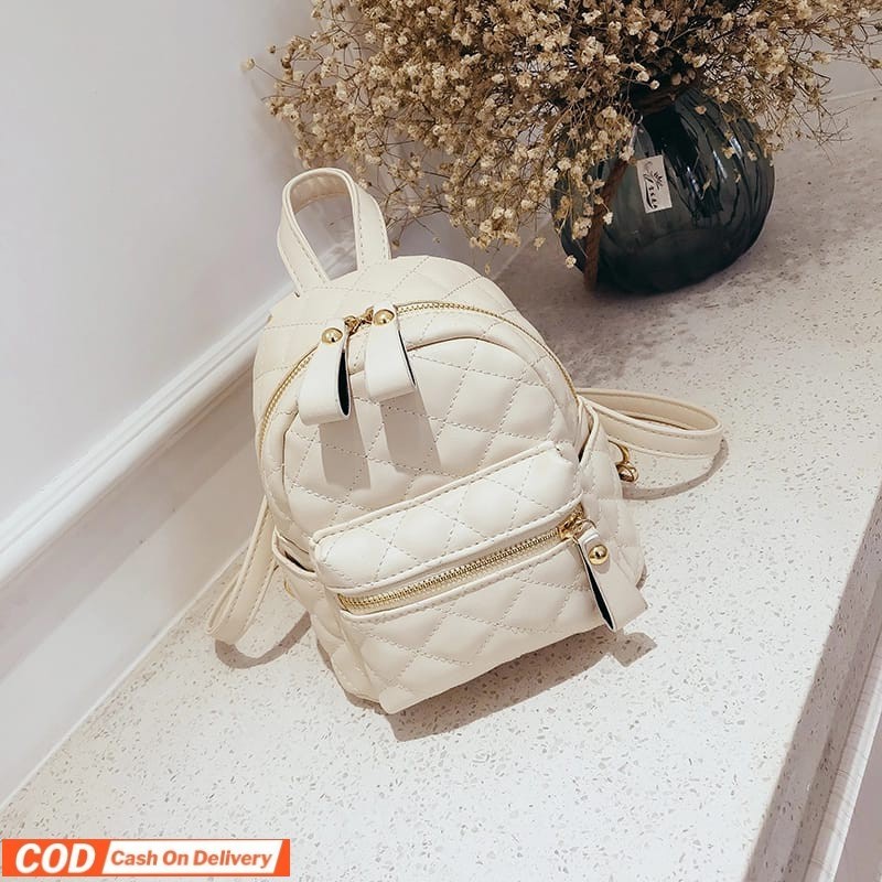 Tas Ransel Batam Wanita Cantik Import Dollyn Cabella Ransel Azela Ransel Mini Semi Kulit Multifungsi
