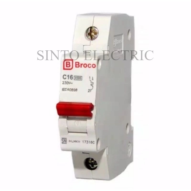 BROCO MCB 16A (Miniature Circuit Breaker) Box 16 A