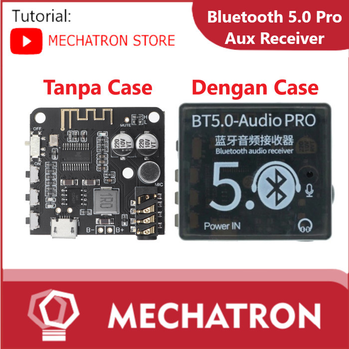 ES99 BT5.0 Pro Audio Bluetooth 5.0 Aux Receiver Stereo Module With Button - Tanpa Case