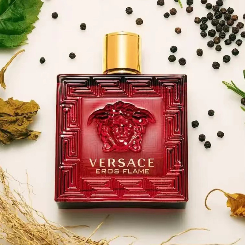 [100% Asli Original] Versace Eros Flame Wewangian Pria Eau De Toilette EDT/ Eros Eau De Parfum EDP 1