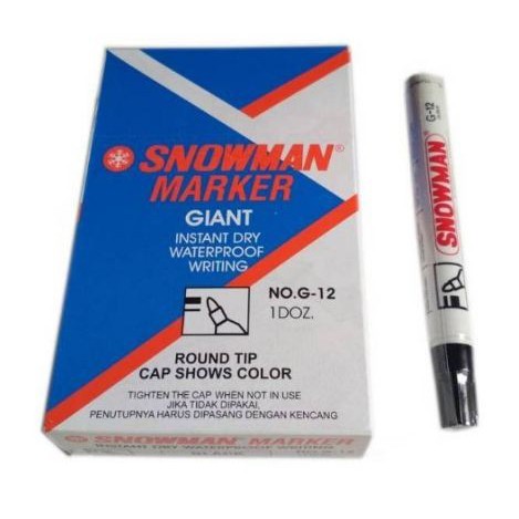 

[TOSERBA_EMAK] - Spidol Snowman G12 Permanent Marker Spidol Permanen G-12 MURAH