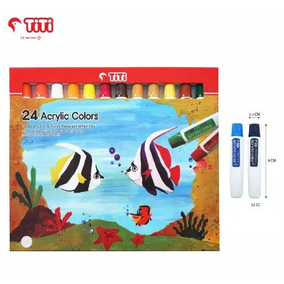 

[KIRIMHARIINI] - Cat Acrylic Titi 24 Warna Ac-12Ml-24