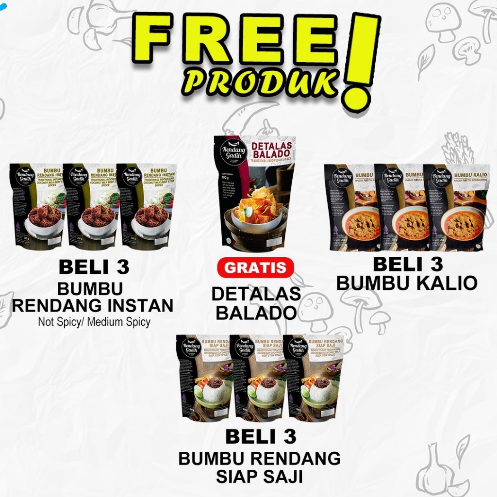 

Rendang Gadih Pyk - PAKET BUMBU SERIES