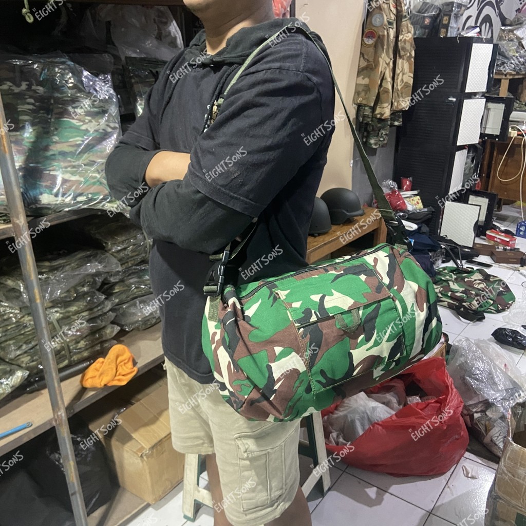 Tas Selempang TNI Multifungsi Samping Loreng Tentara Besar Doreng Army Besar Selempang Tas