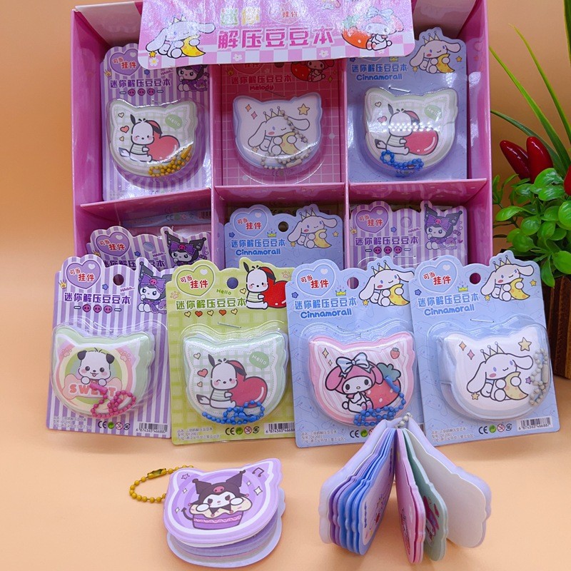 

18pcs Sanrio Lovely Mini Pocket Book Notepad Kuromi Melody Cinnamoroll Notebook Student Children Stationery Wholesale