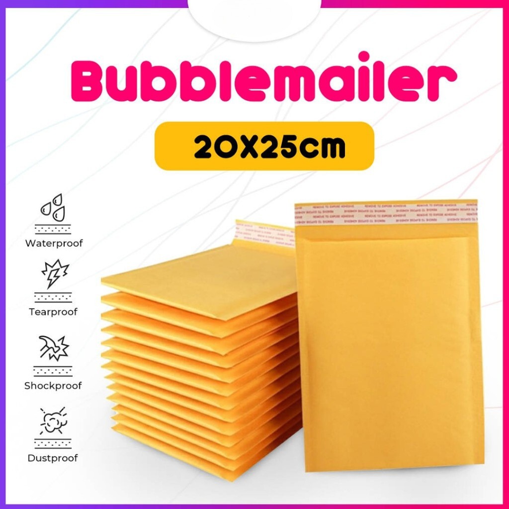 

Amplop Bubble Mailer Wrap 20x25 cm Kertas Premium Quality MURAH