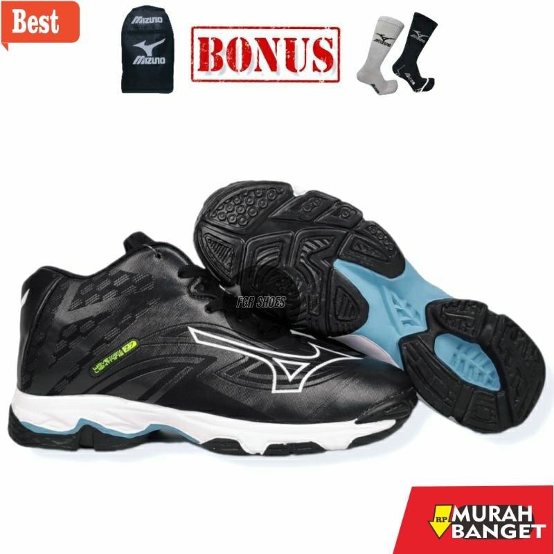 sepatu sneakers lokal terbaik Sepatu Volly Mizuno Wlz7 / Sepatu Voli Wlz 7 Mizuno Pria/ Sepatu Voly 