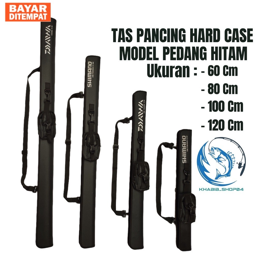 Tas Pancing Hard Case Model Pedang Warna Hitam Ukuran 60/80/100/120 Cm
