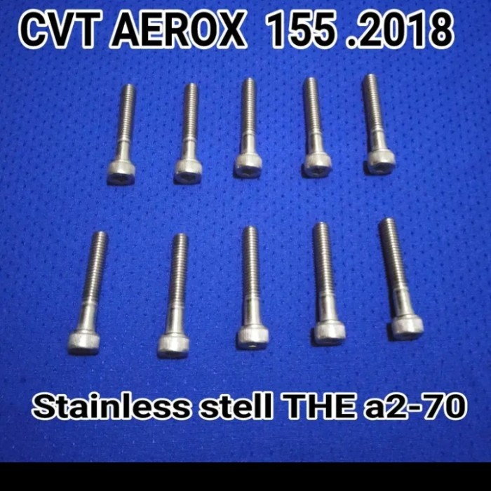 baut bak cvt aerox 155 baut L stainless bak cvt areox lexi nmax baut L