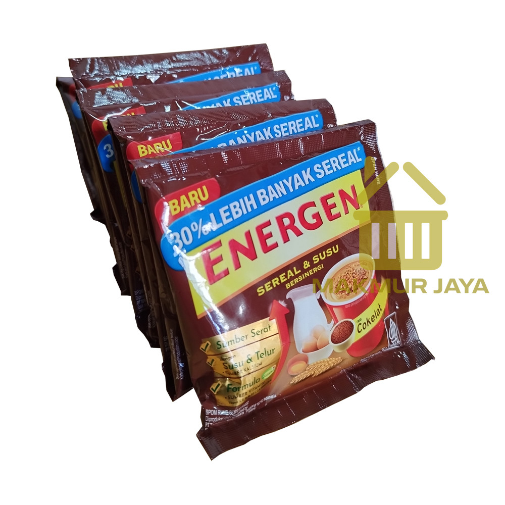 

Maknyuss1 Energen Sereal Dan Susu Bersinergi 1 Renteng Isi 10 Sachet - Energen Coklat, Vanila