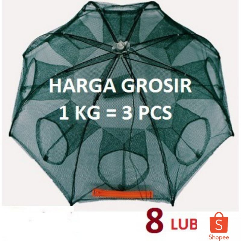 Perangkap Jala Jaring Bubu Payung Bubu Jebakan Ikan Kepiting Udang Jala Payung Jaring Perangkap