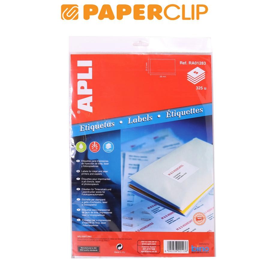 

LABEL APLI RA01283 38X21 5S