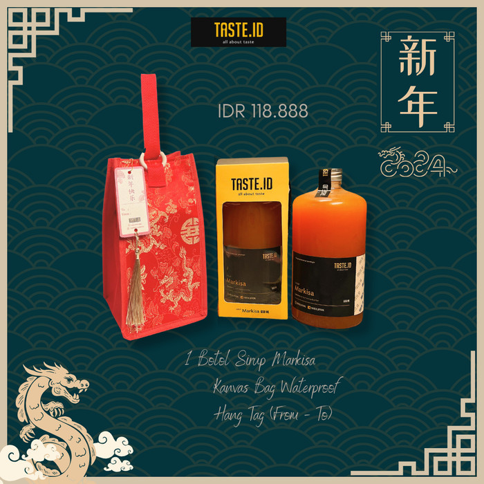

DISKON TASTE. ID Hampers Chinese New Year / Parcel Imlek / Hampers Imlek - 1 Markisa, +1Smal Tiramisu