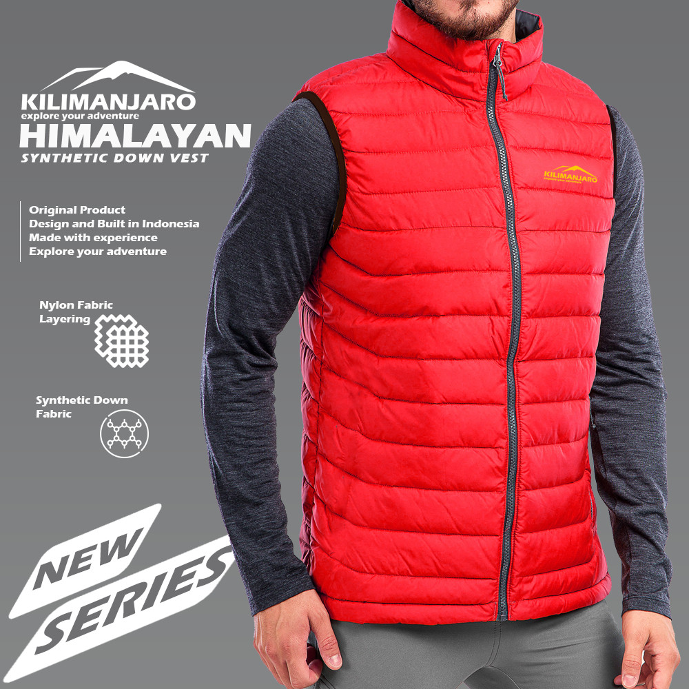 Vest Kilimanjaro Himalayan - Jaket Rompi Kilimanjaro Synthetic Down - Jaket Bulu Angsa Sintetis