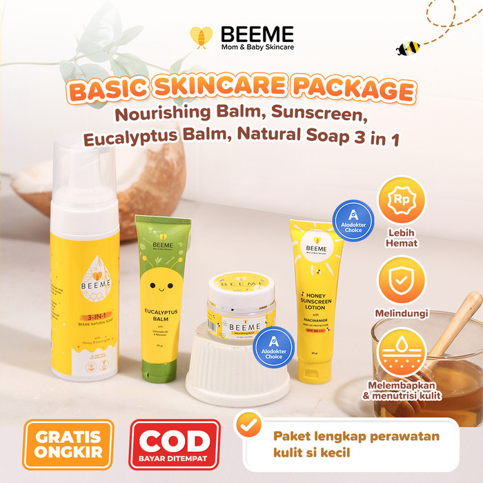 

Beeme Baby Hampers | Paket Perawatan Hadiah Kelahiran Bayi - Isi 4