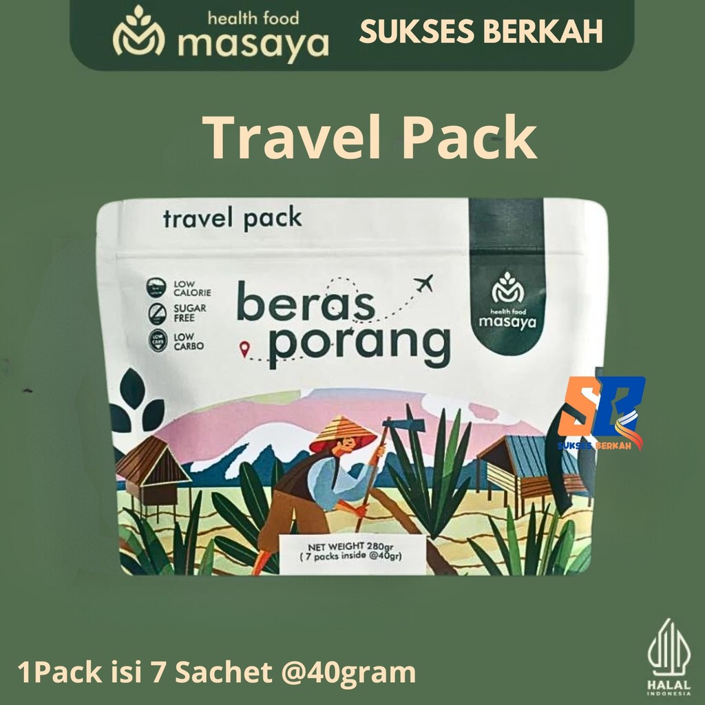 

Masaya Beras Porang Travel Pack shirataki konjac diet health food