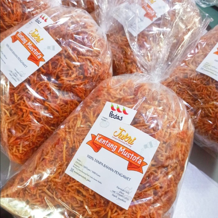 

BEST SELLER kentang mustofa / Kering Kentang ukuran 1 kg - Pedas Manis