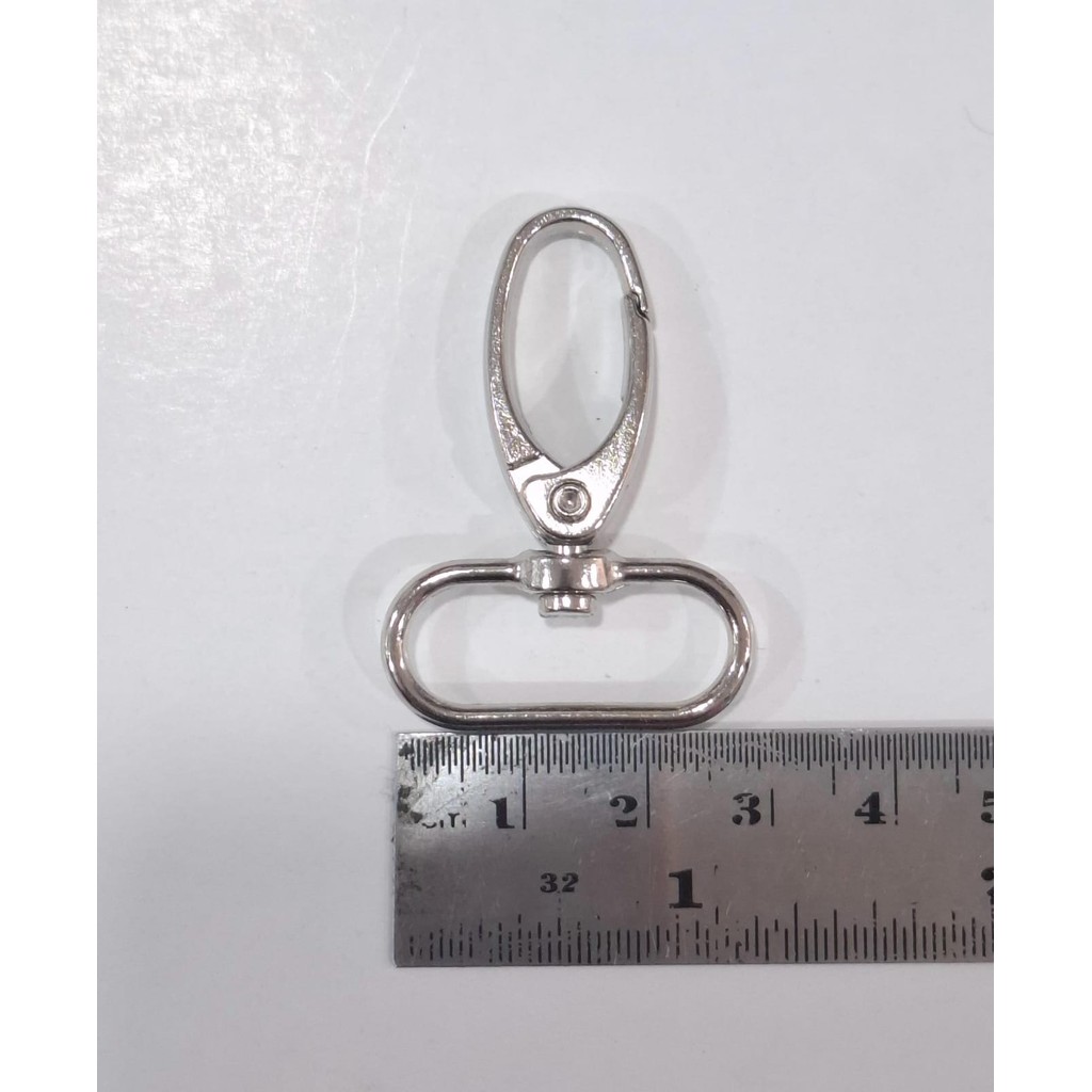 

kait oval kait tas pengait tas 2.5cm 25mm - Putih