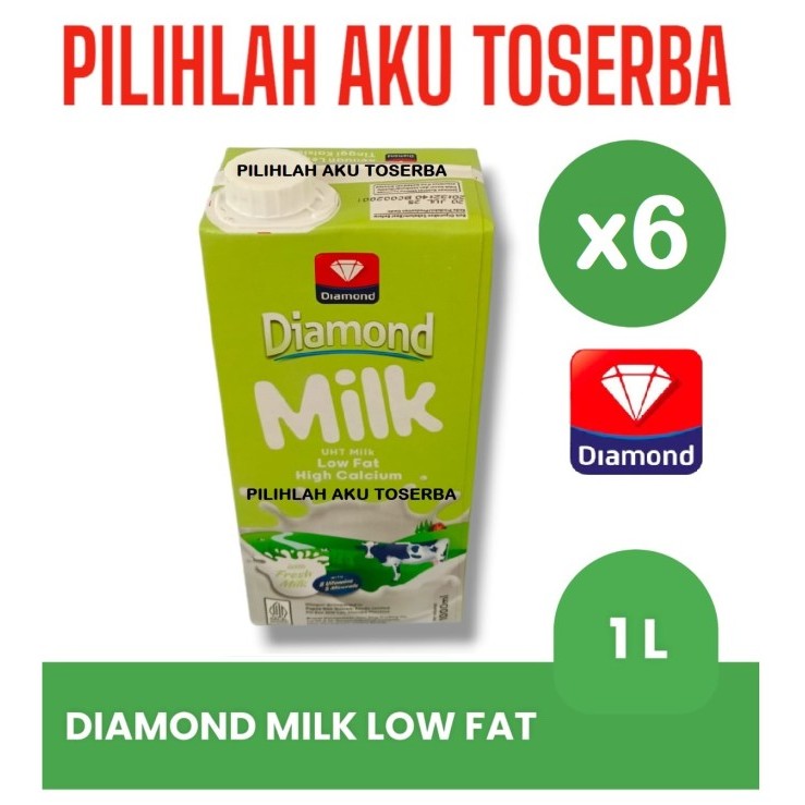 

SUSU DIAMOND LOW FAT HI CAL 1 LITER - ( HARGA 6 pcs )