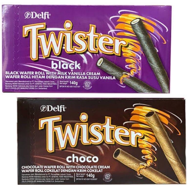 

Twister Wafer Roll Choco Dan Vanila 120 35 Gram