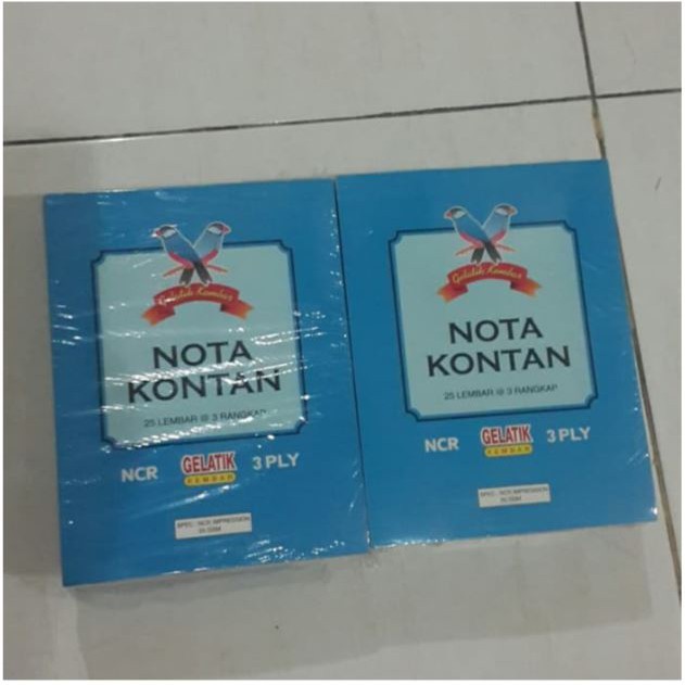 

Buku Nota NCR Gelatik 3 ply ( 25 lbr ) Besar