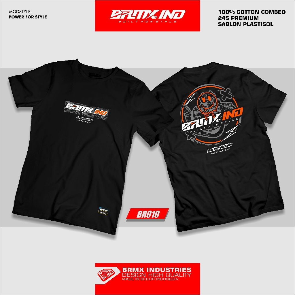 KAOS RACING ORIGINAL100% BRMX BR001 COTTON COMBED 24S || KAOS DISTRO RACING || KAOS MURAH BERKUALITA