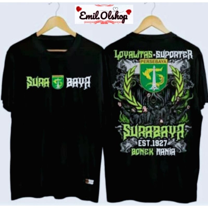 KAOS DISTRO KAOS PERSEBAYA SURABAYA MANIA KAOS MURAH ANAK DAN DEWASA
