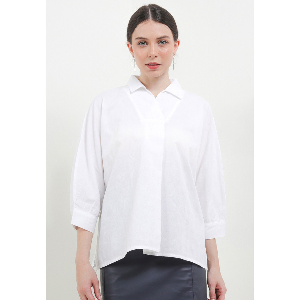 X EIGHT Namiah Blouses - blouse wanita putih