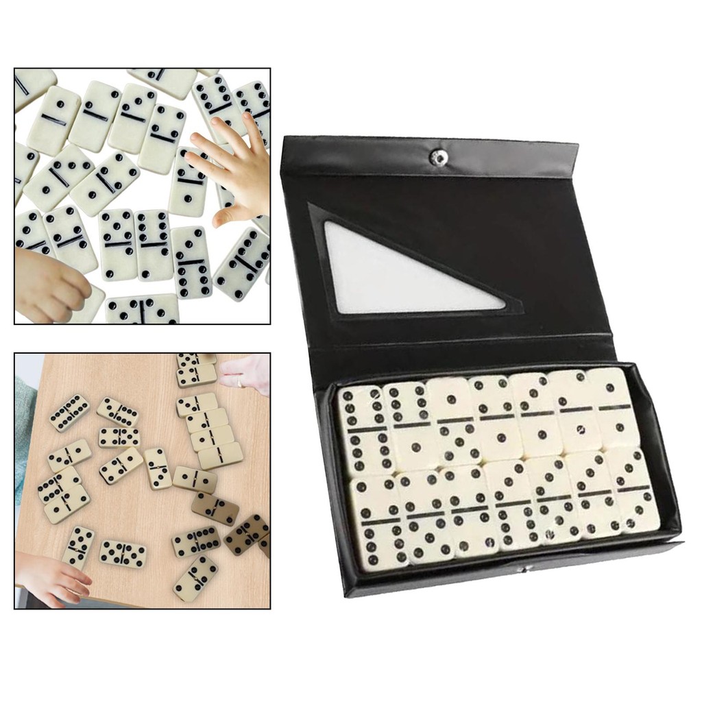 

Double Six Domino Set Adults Kids Aged 8 28 Dominoes in Portable Case for Party