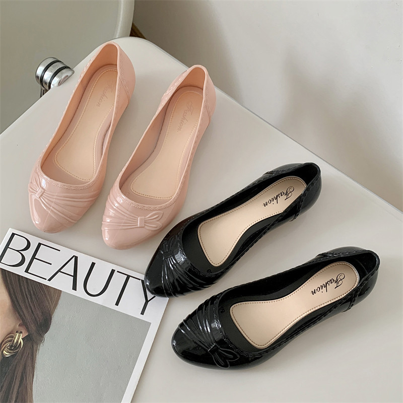 VEBLEN OFFICIAL | Flat Shoes Wanita Korea Style | Sandal Flatshoes Wanita Anti Air | Model Elegan Me