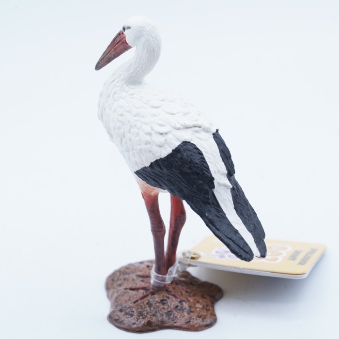 Kori Red Crowned Crane Burung Bangau Mahkota Merah Mainan Figure Binatang Miniature Hewan Animal