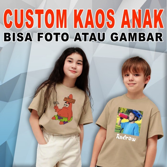 baju kaos anak bayi dan balita cetak foto di kaos TERMURAH