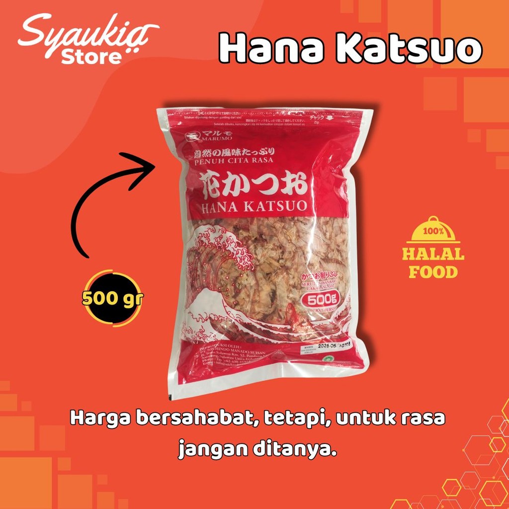

Marumo Katsuobushi / Hana Katsuo Halal 500Gr - Topping Takoyaki dan Makanan Jepang Syaukia Store