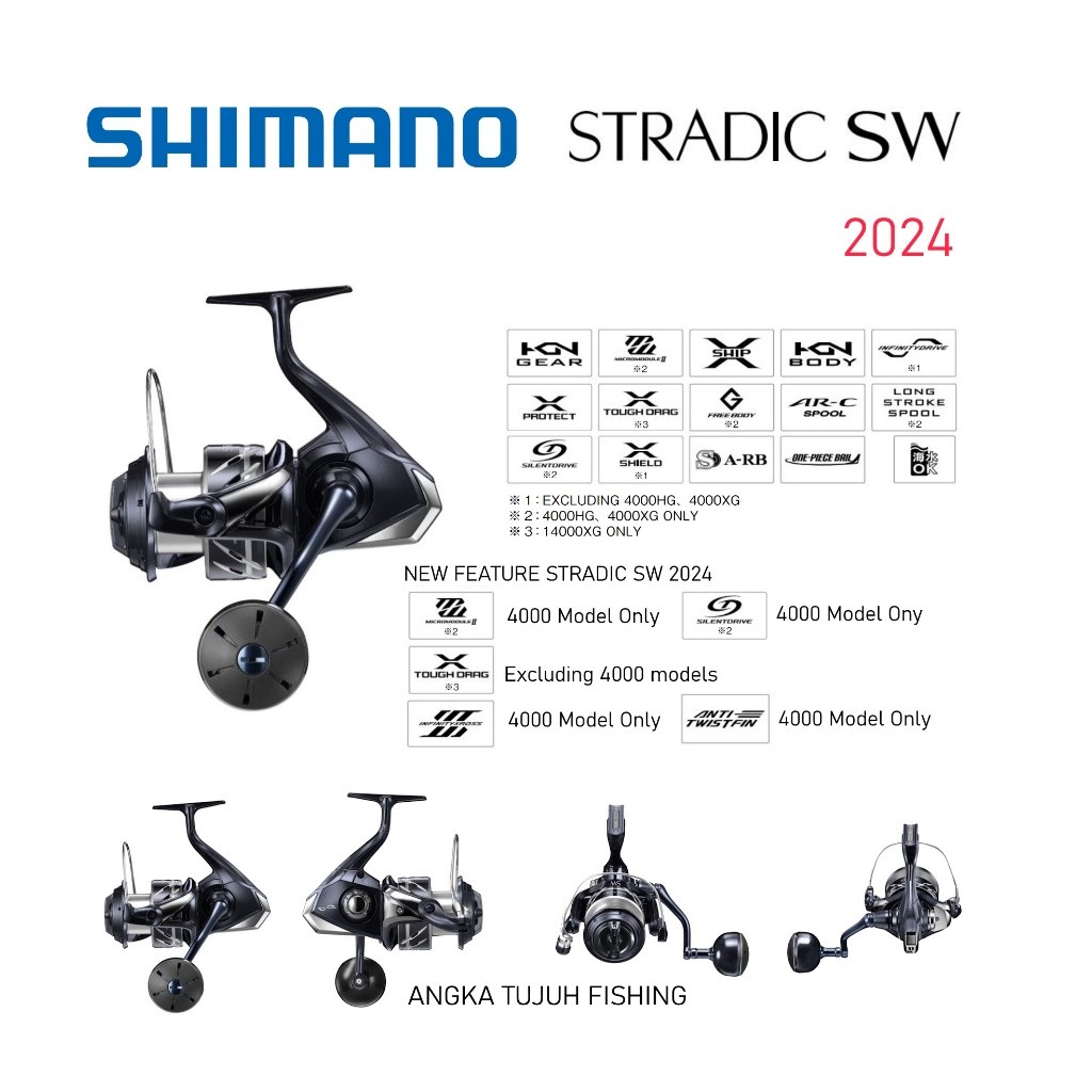 Shimano Stradic SW 2024 Spinning Reel Pancing