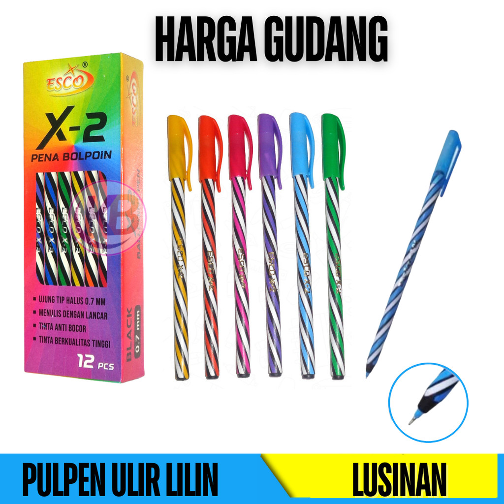 

PULPEN ULIR LILIN - PROMO PENA - HARGA GUDANG - WARNA HITAM 0.7MM - 1 LUSIN - DUTA GEMILANG