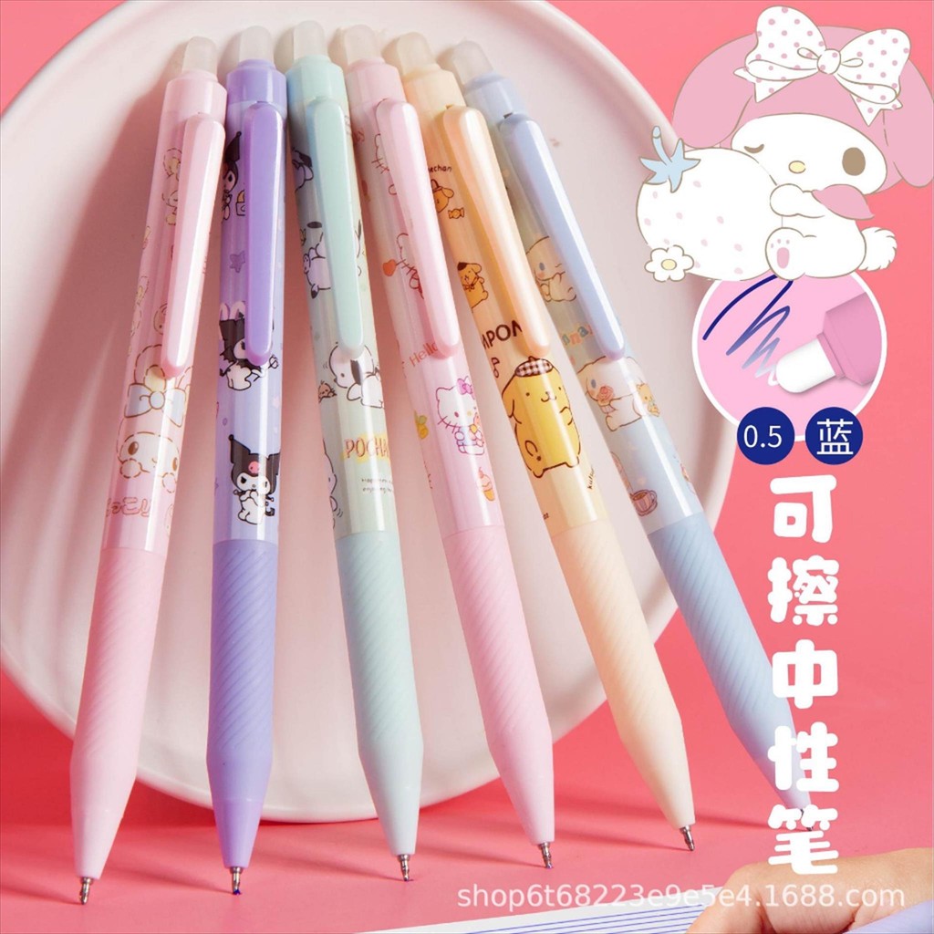 

KENSHO Pulpen Hapus Karakter Lucu / Erasable Pen Fancy / Bolpen HelloKitty Melody Kuromi Lotso Pochacco Cinnamoroll